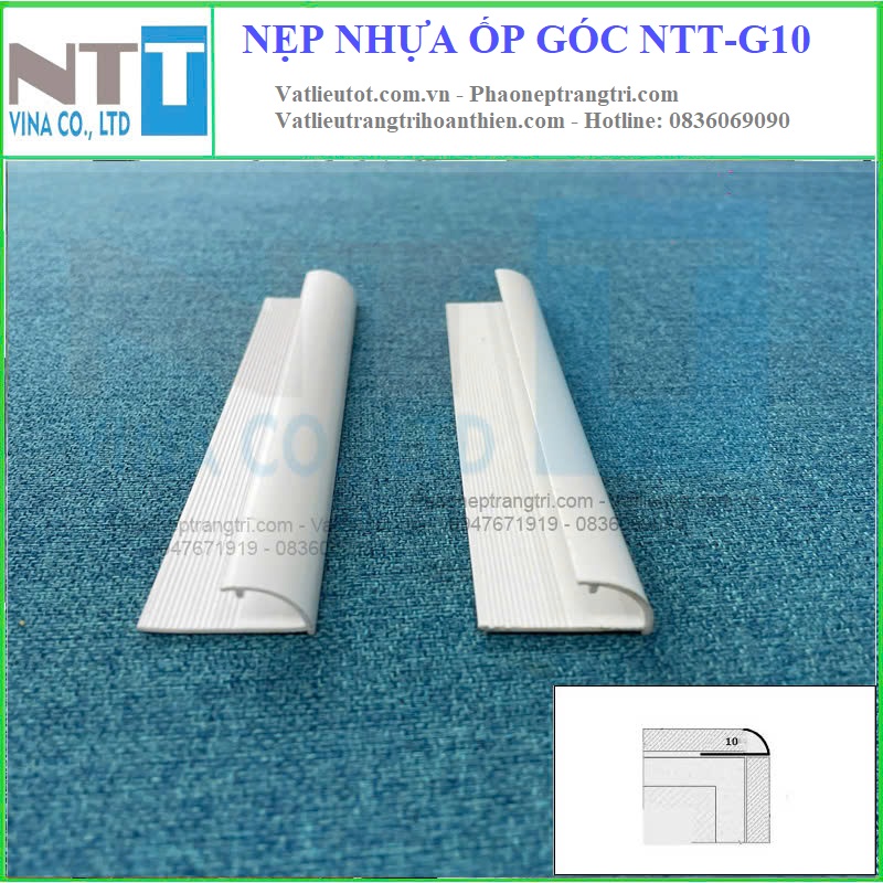 nẹp nhựa ốp góc