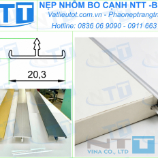 Nẹp nhôm bo viền mép gỗ NTT-BC18.7