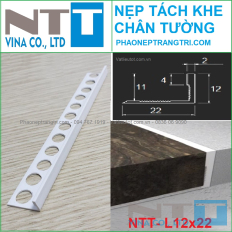 Nẹp nhựa tách khe chân tường NTT-DF12 