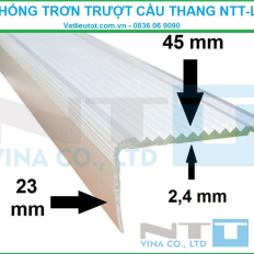 Nẹp nhôm chống trơn trượt NTT-L45x23 