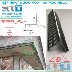 Nẹp nhựa ngắt nước, gờ ngắt nước mái hiên NTT-NN10