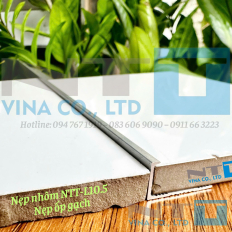 Nẹp Nhôm Ốp Gạch NTT-L10.5 – Nẹp Trang Trí Bảo Vệ Cạnh Gạch Bền Đẹp