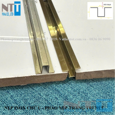 Nẹp inox chữ U NTT-U5x15 – Nẹp chỉ trang trí nội thất sang trọng, che khe gọn đẹp