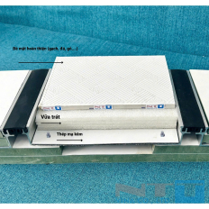 Nẹp khe lún NTT-KN150.2W30, nẹp khe co giãn, khe nhiệt