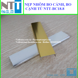 Nẹp nhôm bo viền, bo cánh tủ NTT-BC18.8