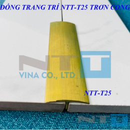 Nẹp đồng NTT-T25 trơn 