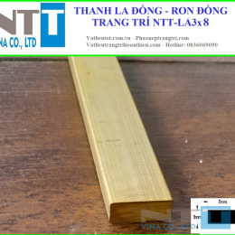 Thanh LA đồng trang trí NTT-LA3x8 