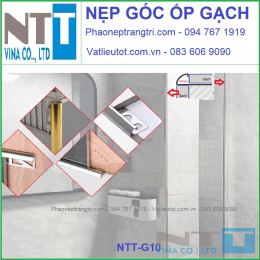 NẸP ỐP GÓC TƯỜNG INOX, ỐP GÓC GẠCH INOX NTT-G10