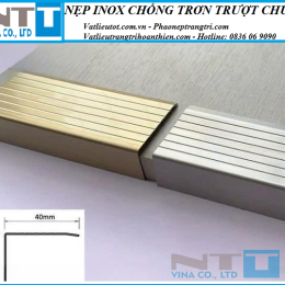 Nẹp inox chống trơn trượt NTT-L40x20