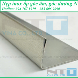 Nẹp Inox NTT-L12x22 Ốp Góc Âm – Góc Dương