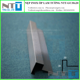 Nẹp inox ốp lam tường NTT-GU30x20