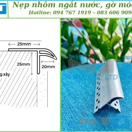 Nẹp nhôm ngắt nước NTT – Bảo vệ công trình khỏi thấm dột và xuống cấp