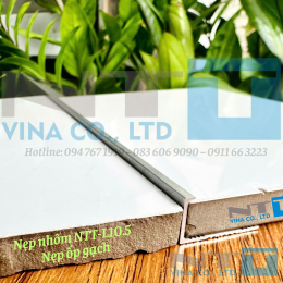 Nẹp Nhôm Ốp Gạch NTT-L10.5 – Nẹp Trang Trí Bảo Vệ Cạnh Gạch Bền Đẹp