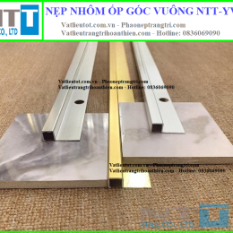 Nẹp nhôm trang trí - Nẹp nhôm bo góc vuông NTT-YV10