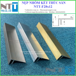 Nẹp nhôm kết thúc sàn NTT-F28x12