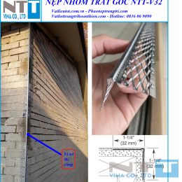 Nẹp nhôm trát góc - Nẹp nhôm trát vữa NTT-V32