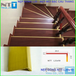 Nẹp đồng trang trí - Nẹp đồng NTT-L20x10