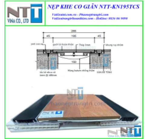 Nẹp khe co giãn NTT-KN195TCS