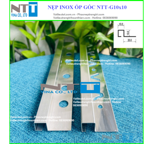 Nẹp inox trang trí  NTT-G10x10