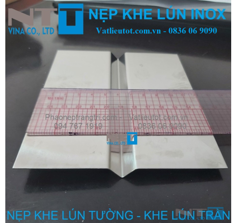 Nẹp khe lún inox  NTT-KN120V