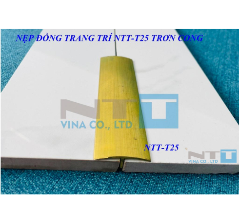 Nẹp đồng NTT-T25 trơn 