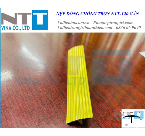 Nẹp đồng NTT-T20 gân 