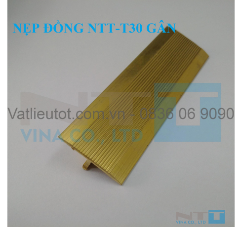 Nẹp đồng NTT-T30 gân 