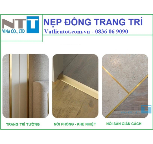 Nẹp đồng trang trí - Nẹp đồng NTT-T50 