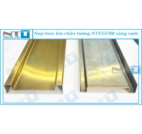 Nẹp len chân tường inox NTT-GU80