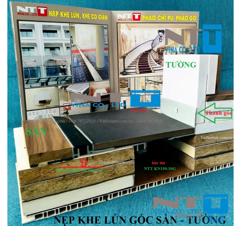 Nẹp khe lún NTT-KN150.30G – Nẹp khe co giãn sàn/tường