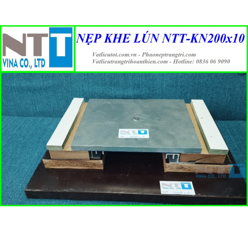 Nẹp nhôm che khe lún - khe nhiệt NTT-KN200x10 