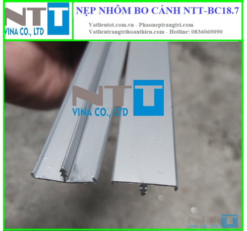 Nẹp nhôm bo cánh - bo cạnh NTT-BC18.7 