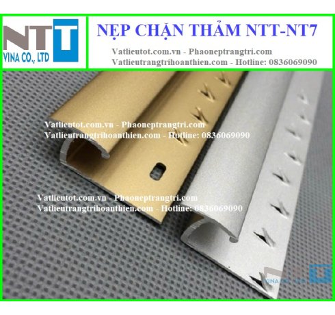 Nẹp nhôm trang trí - Nẹp thảm NTT-NT7