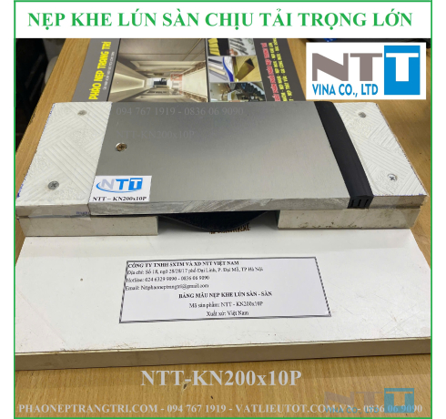 Nẹp Nhôm Khe Lún NTT-KN200x10P – Giải Pháp Khe Co Giãn Chịu Tải Sàn Cho Công Trình