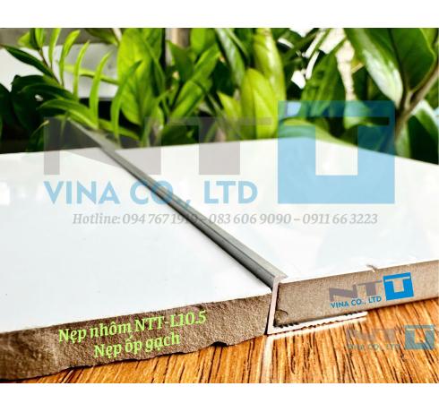 Nẹp Nhôm Ốp Gạch NTT-L10.5 – Nẹp Trang Trí Bảo Vệ Cạnh Gạch Bền Đẹp