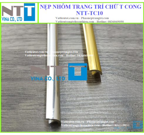 Nẹp nhôm trang trí - Nẹp nhôm NTT-TC10