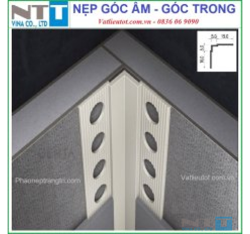 Nẹp nhựa trát góc cạnh tường NTT-VA20.6