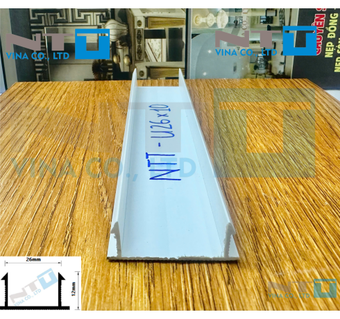 Nẹp nhựa trát âm NTT-U26x10