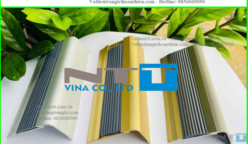 Ứng dụng chống trợn trượt bậc cầu thang, bậc tam cấp của nẹp nhôm L55x30
