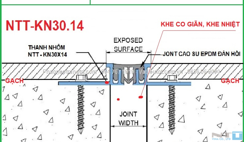 Nẹp Khe Lún KN30.14CS