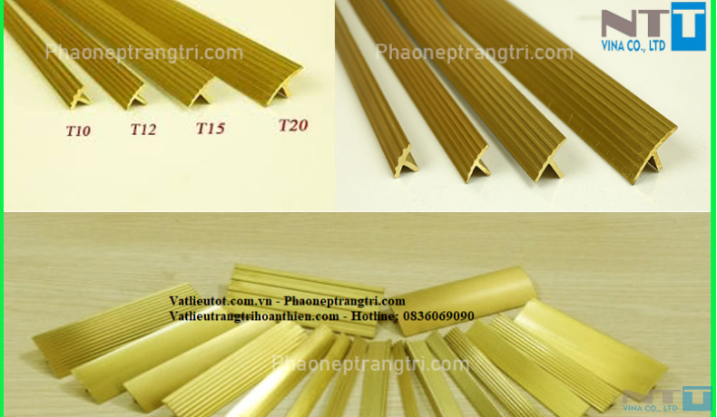 Nẹp Đồng Chữ T Gân – Giải Pháp Hoàn Thiện Khe Nối Sàn Thẩm Mỹ và Bền Bỉ