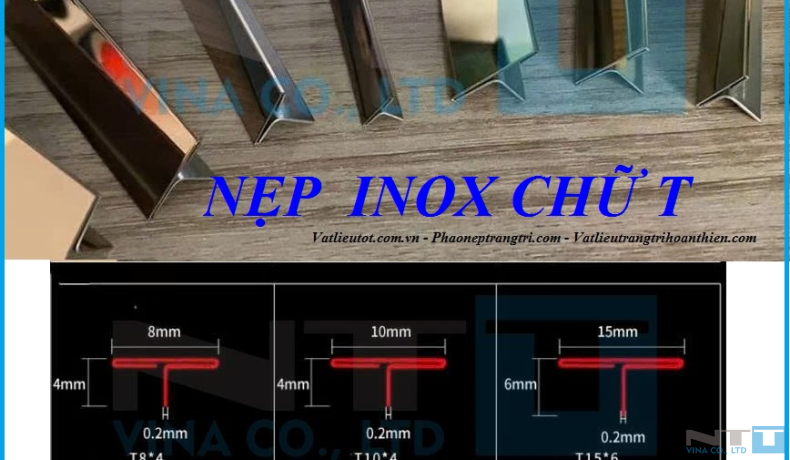 NẸP INOX CHỮ T - THANH INOX CHỮ T 