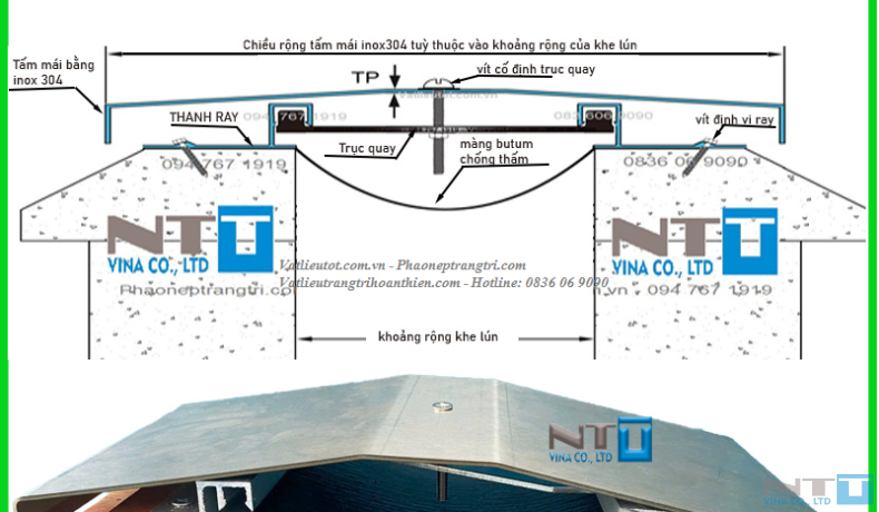 Xử Lý Khe Co Giãn, Khe Lún Trên Mái Nhà Xưởng – Giải Pháp Inox Bền Bỉ