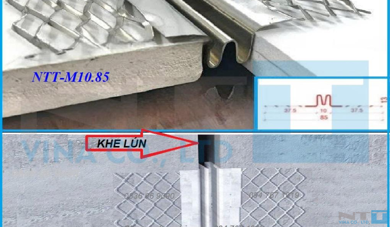 NẸP INOX KHE LÚN - NẸP INOX KHE NHIỆT M10.85