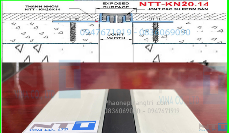 NẸP KHE CO GIÃN - KHE LÚN SÀN, TƯỜNG NTT-KN20.14CS 