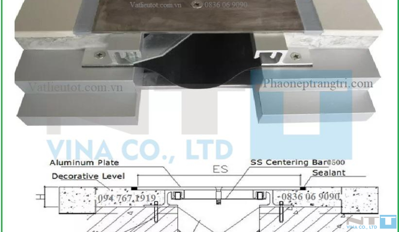 NẸP KHE LÚN - KHE CO GIÃN NHIỆT NTT-KN200.20