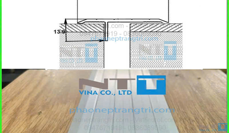 Nẹp khe lún KN50 – Bảo vệ và tăng cường thẩm mỹ cho công trình
