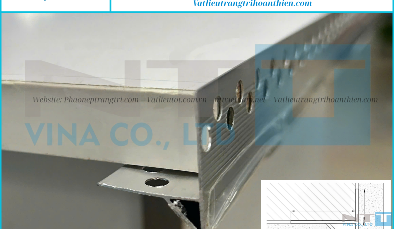 Nẹp ngắt nước dưới  NTT-NN18D, giải pháp chống thấm tường chuyên nghiệp cho công trình hiện đại