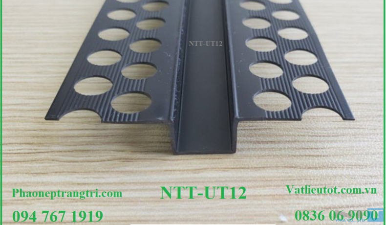 Nẹp ron âm trần thạch cao NTT-UT12 - khe âm, khe co giãn trần hoàn hảo