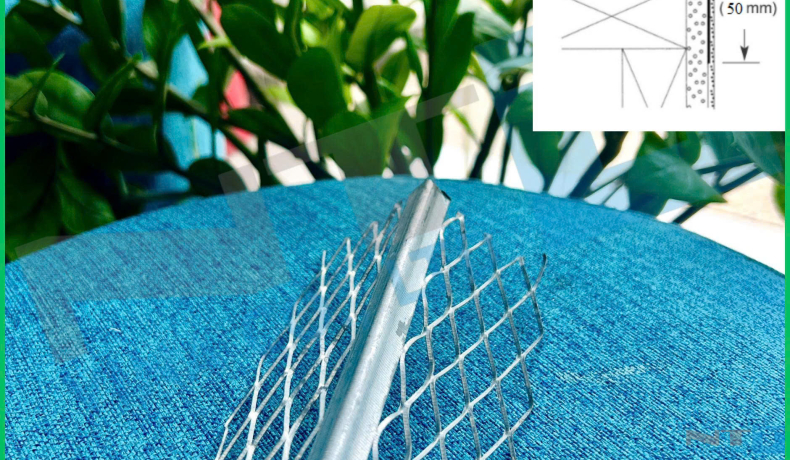Nẹp trát góc thép mạ kẽm V50x50 – Giải pháp bảo vệ góc tường bền chắc, chống nứt hiệu quả